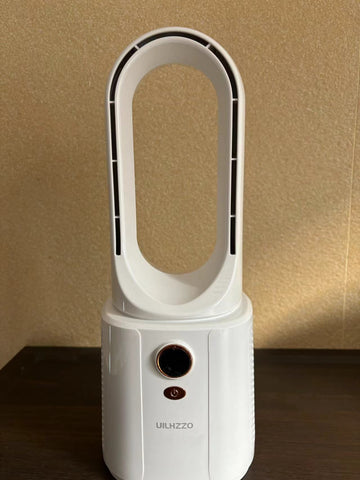 UILHZZO Bladeless Tower Fan, 90° Oscillating Bladeless Fan with Remote, Touch, Floor Fans for Bedroom Whole Room Home Offic