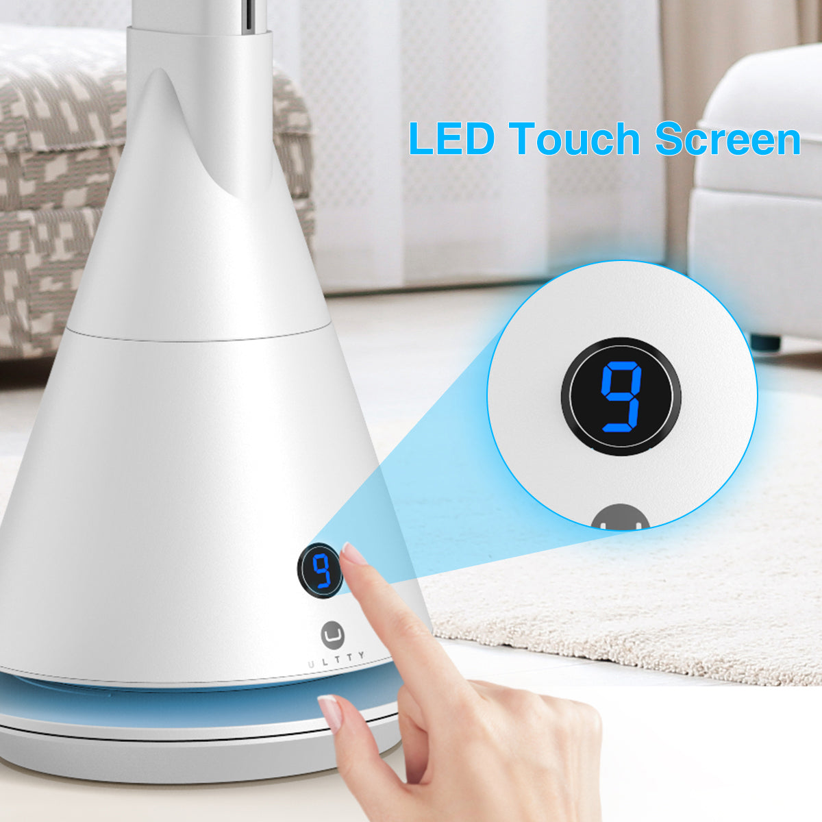 Bladeless Fan with Remote Control CR012,White/BlacK