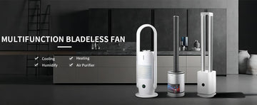 CR022: Bladeless Fan with Advanced HEAP Filter, Designed for Excellent Air Purification